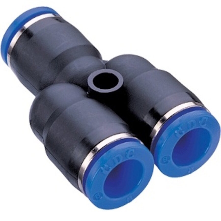 Insteekkoppeling Y-stuk 1x6MM en 2x4MM