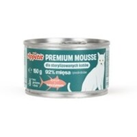 Premium mousse natvoer voor gesteriliseerde katten 85 g | graanvrij | lager caloriegehalte
