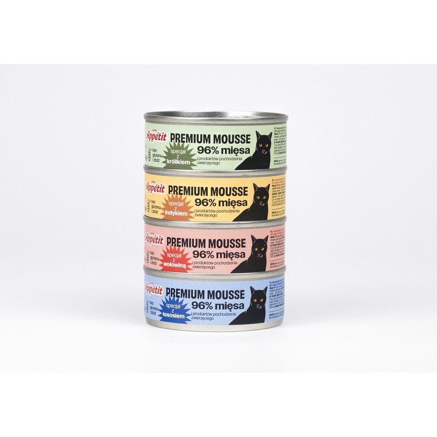 Premium mousse kalkoen graanvrij natvoer volwassen kat 85 g