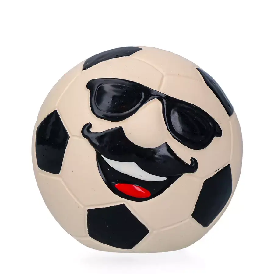 Oranje Mr. Soccer hondenbal | natuurlijk latex