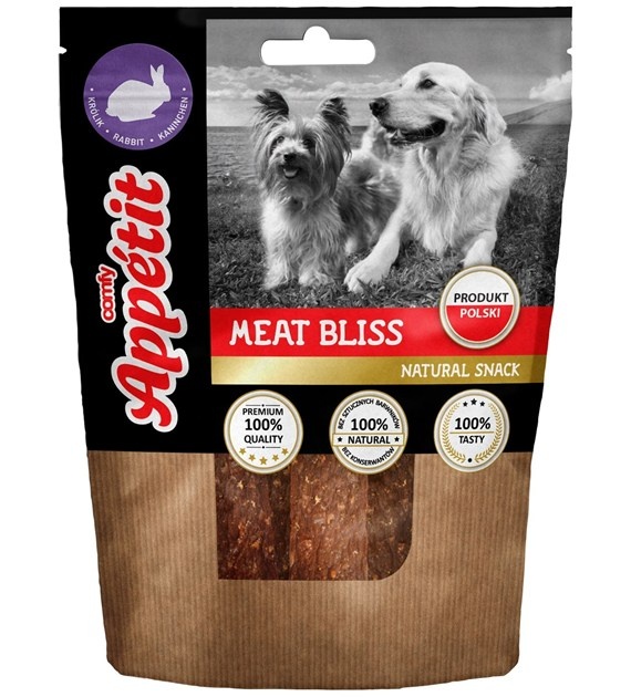 Comfy Appetit Natuurlijke vleesreepjes voor honden 100 g - trainingssnack en beloning Rabbit - Konijn