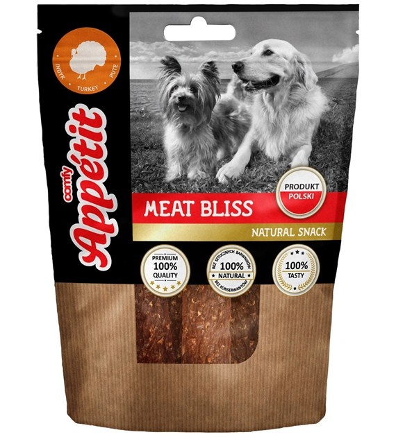 Comfy Appetit Natuurlijke vleesreepjes voor honden 100 g - trainingssnack en beloning Turkey - Kalkoen