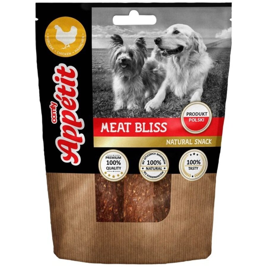 Natuurlijke vleesreepjes voor honden 100 g - trainingssnack en beloning