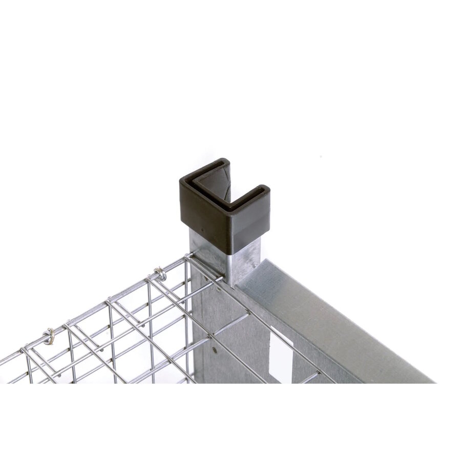 Opzetstukken voor opfokkooi set van 4 voor stapelen van metalen kooien