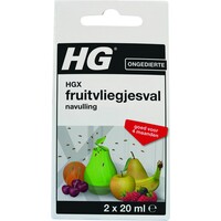 Navulling tegen fruitvliegjes 2 x 20 ml voor fruitvliegjesval