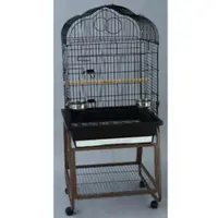 Vogelkooi MB2 + B6 zwart | verrijdbaar