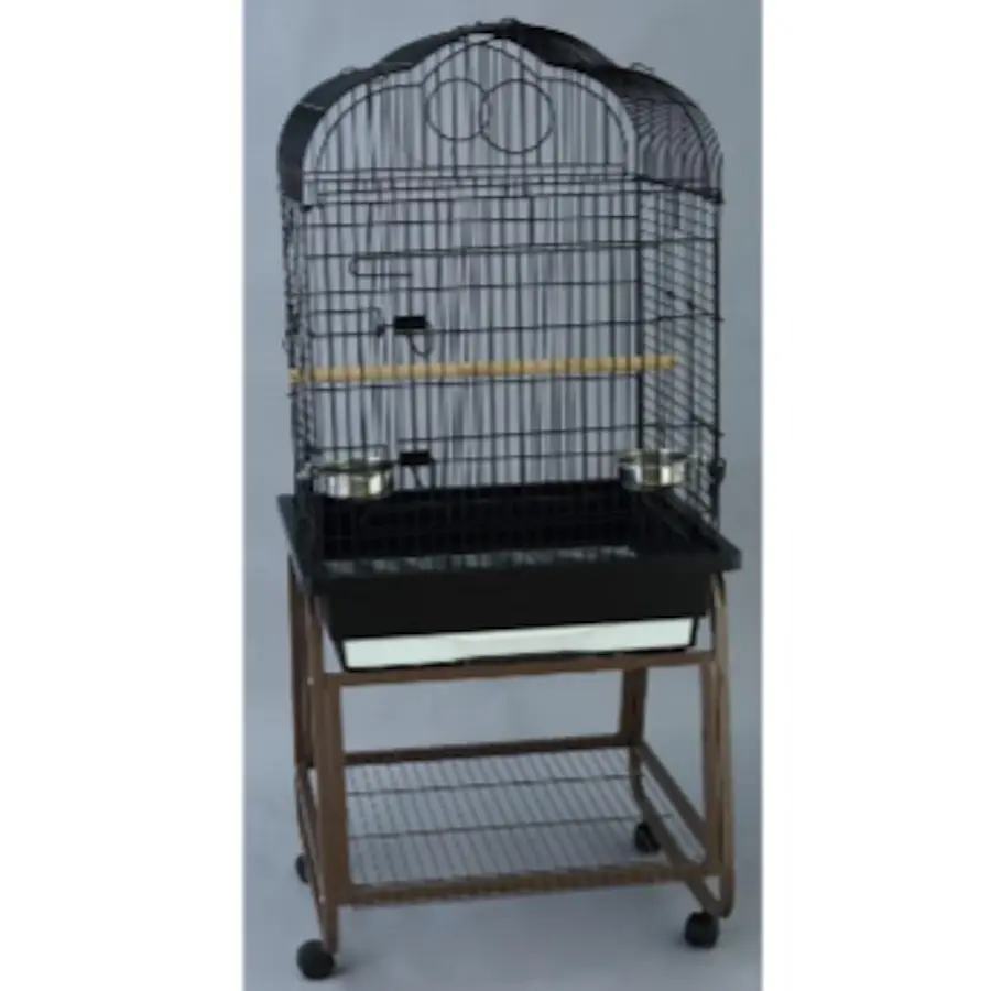 Vogelkooi MB2 + B6 zwart | verrijdbaar