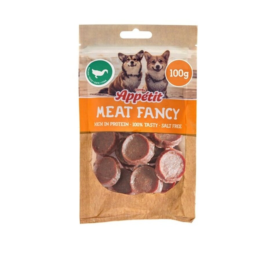 Zachte graanvrije eendenkoekjes voor honden als trainingssnack