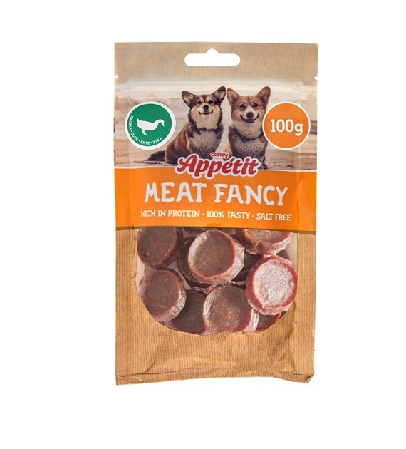 Comfy Appetit Zachte graanvrije eendenkoekjes voor honden als trainingssnack 100 Gram