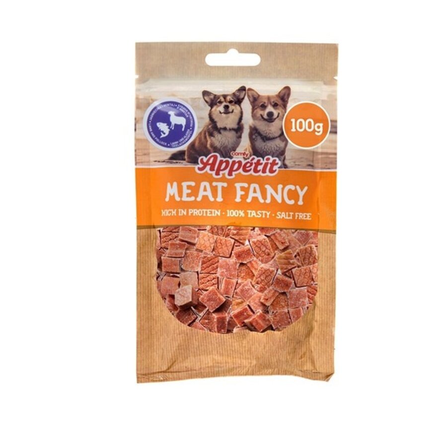 Lam- en koolvisblokjes hondensnack 100 g voor training