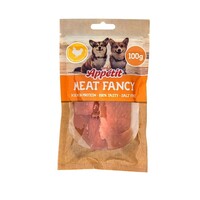 Gedroogde kipfilet hondensnack 100 g | graanvrij, eiwitrijk trainingssnoepje