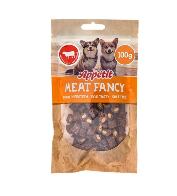 Comfy Appetit Rundvleessandwich hondensnack graanvrij 100 g &VerticalLine; zachte vleessnack