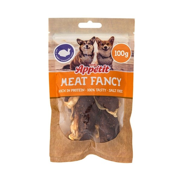Comfy Appetit Konijnenoren met konijnenvlees hondensnack 100 g &VerticalLine; hypoallergeen