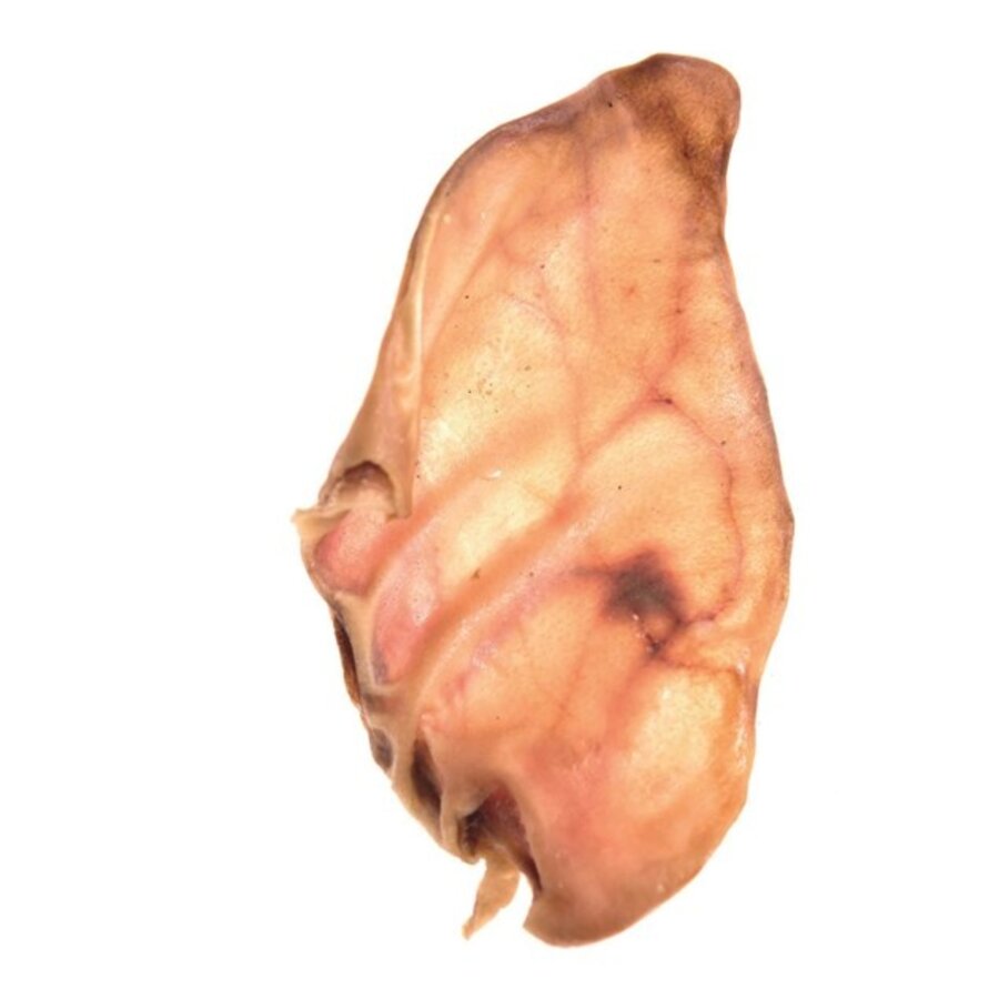 Gedroogd varkensoor hondensnack per stuk | natuurlijke kauwsnack voor honden