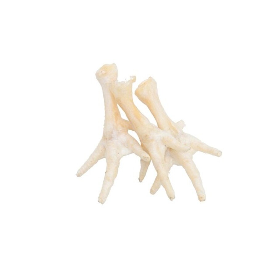 Witte kippenpootjes hondensnack 5 stuks | 100% natuurlijke kip