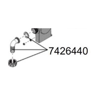 Slangaansluiting 90° Transparant Looppro 6000/8000