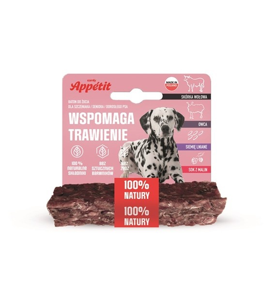 Comfy Appetit Functionele kauwstaaf voor honden 12CM &VerticalLine; ondersteunt de spijsvertering &VerticalLine; graanvrij
