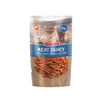 Zalmstrips kattensnack voor katten 50 Gram eiwitrijk en graanvrij
