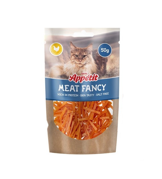 Comfy Appetit Fancy Cat kipstrips kattensnack 50 Gram