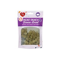 Vriesgedroogde kattensnack konijnblokjes met kattenkruid 20 Gram