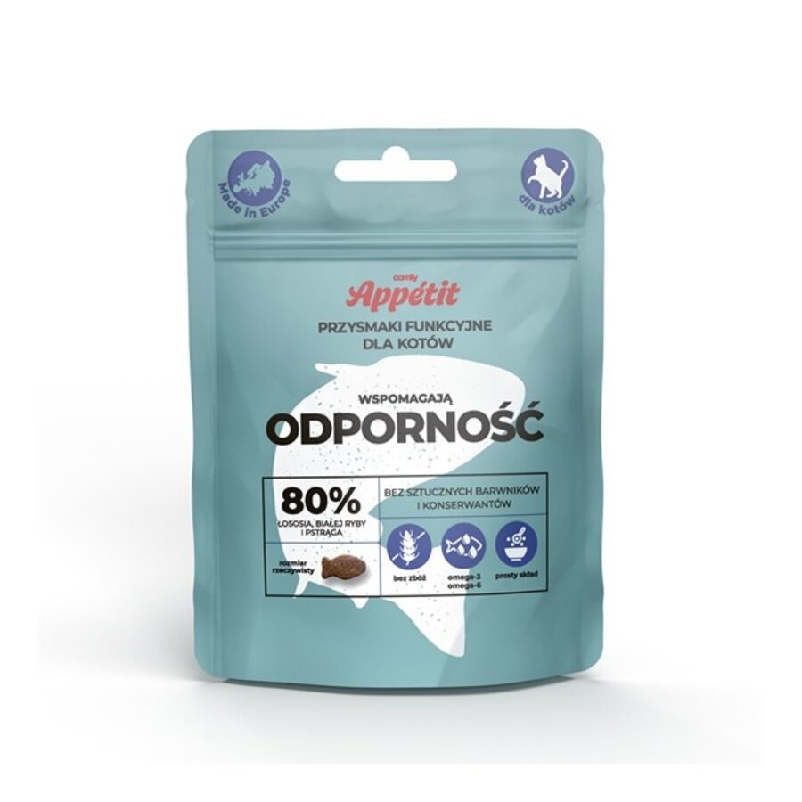 Immunity graanvrije vissnacks voor katten 80% vers vis 70 Gram