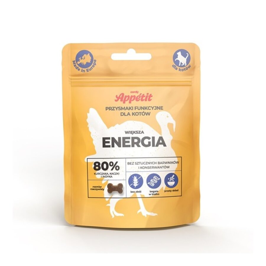 Functionele graanvrije energiesnacks voor katten met 80% gevogelte 70 Gram