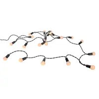 Strengverlichting bol 20 LED warm wit 2m op batterij met timer