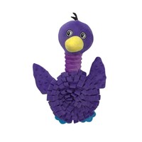 Hondenspeeltje Sniffy Pluche Vogel Paars