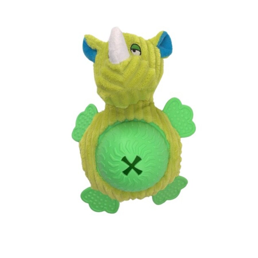 Hondenspeeltje Snacky Pluche Neushoorn