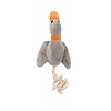 Hondenspeeltje Rusty Pluche Eend met Touw Grijs