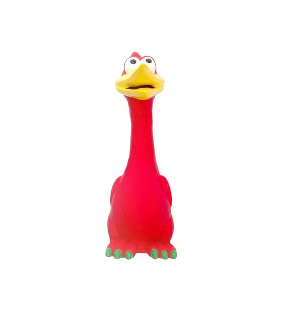 Have A Pet Hondenspeeltje Boerderijkip Latex 20 CM Rood