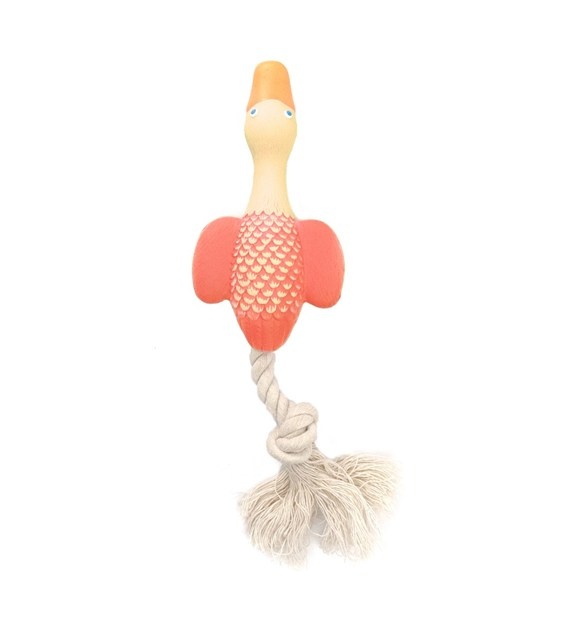 Have A Pet Hondenspeeltje LX Eendje met Touw Geel 23 CM