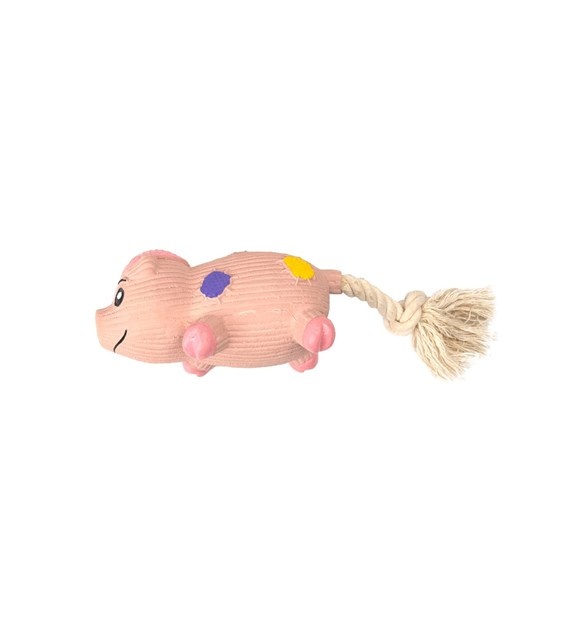 Have A Pet Hondenspeeltje Varken Met Touw 27 CM