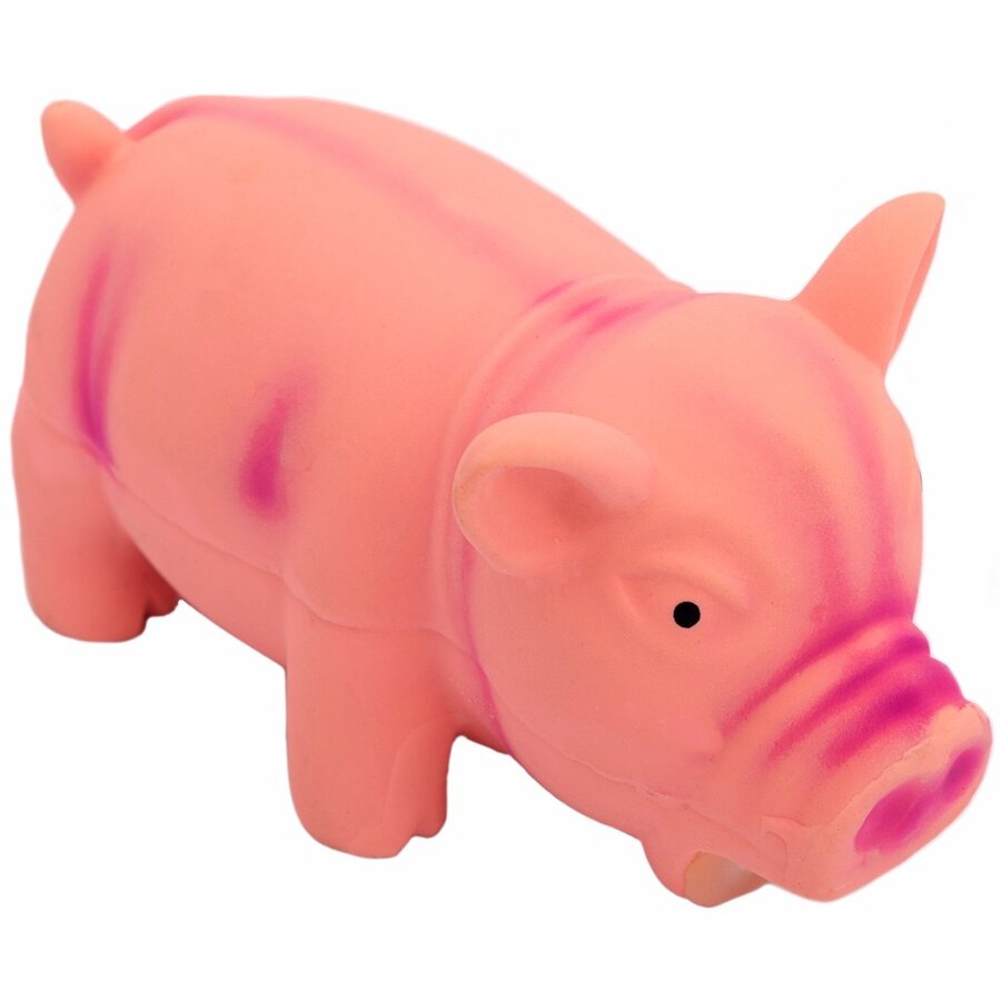 Hondenspeeltje Piggy latex varken met piep voor honden
