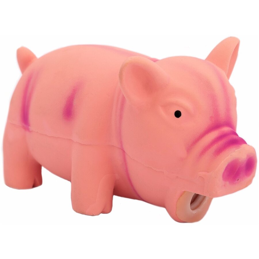 Hondenspeeltje Piggy latex varken met piep voor honden