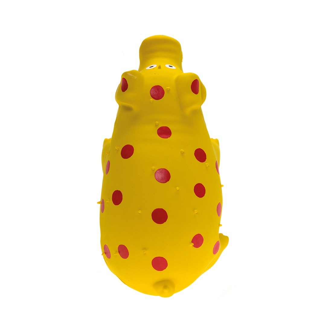 Have A Pet Hondenspeelgoed Piggy Dot latex varken &VerticalLine; met pieper Geel