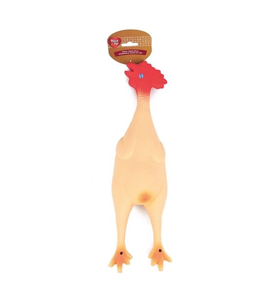 Have A Pet Hondenspeelgoed Gary &VerticalLine; latex haan met pieper Large - 40CM
