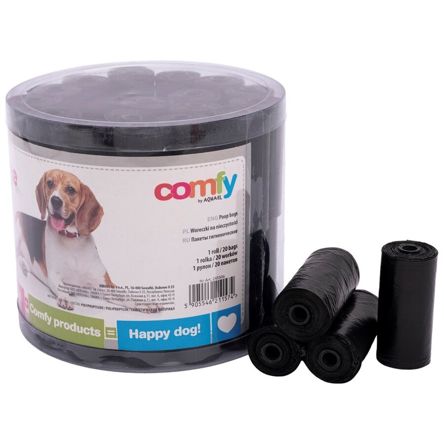 Hondenpoepzakjes op rol universele maat voor dispensers