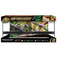 Glazen terrarium met dubbele voordeur 91x46x46 cm voor reptielen en amfibieën