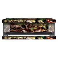 Glazen terrarium met dubbele deur | 91x46x30 cm | laag reptielenterrarium voor bodembewoners