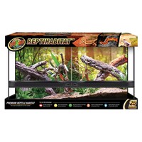 Dubbeldeur glazen terrarium 25 gallon | 76x30x40 cm voor reptielen