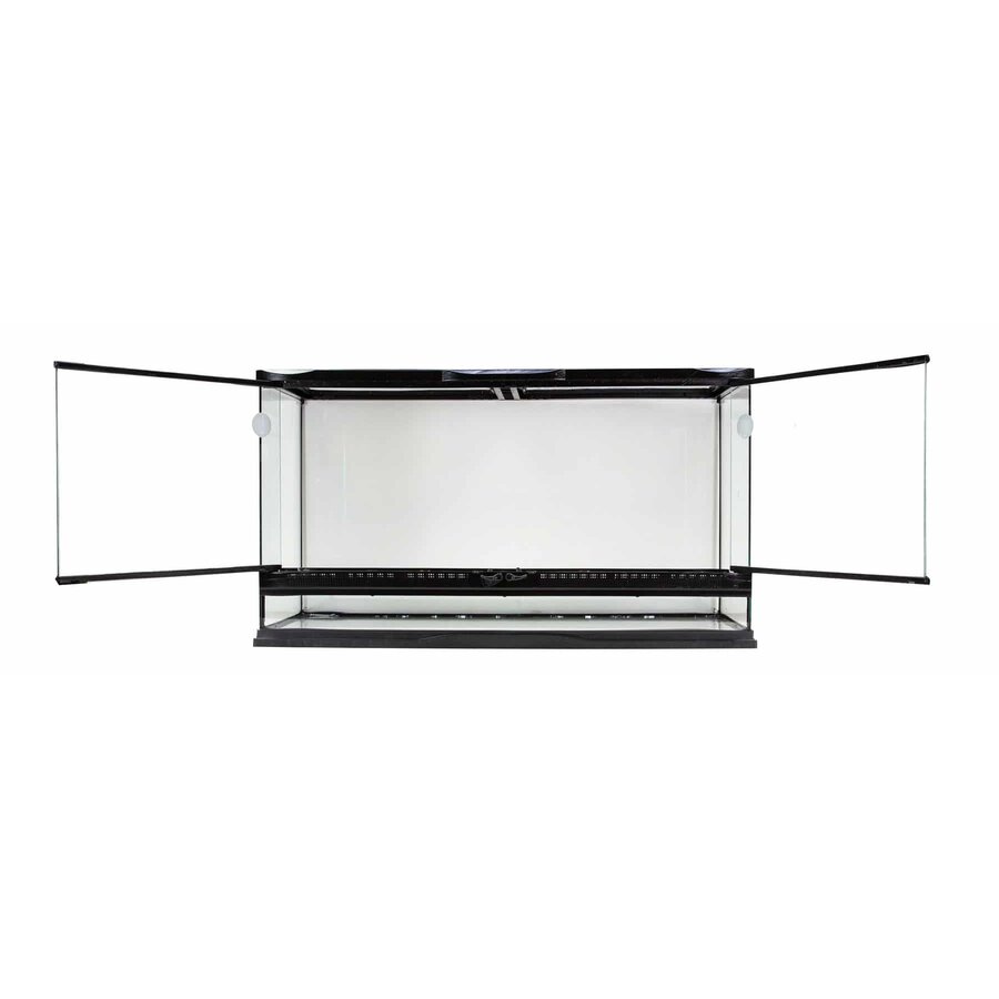 Dubbeldeur glazen terrarium 25 gallon | 76x30x40 cm voor reptielen