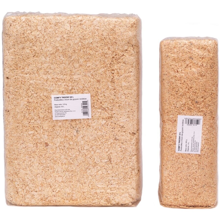 Houtvezel bodembedekking voor knaagdieren