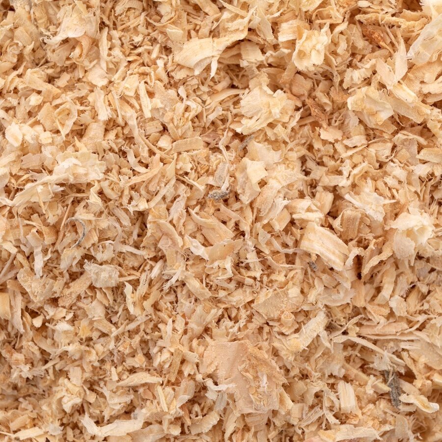 Houtvezel bodembedekking voor knaagdieren