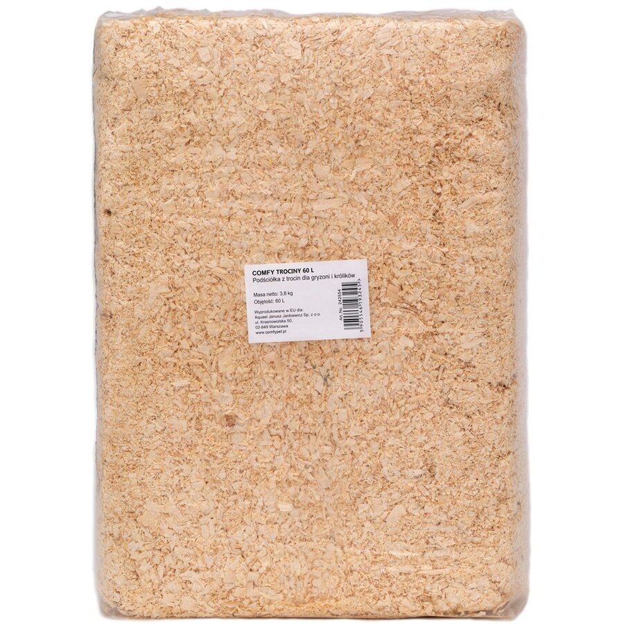 Houtvezel bodembedekking voor knaagdieren