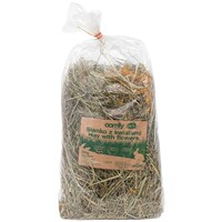 Hooi met bloemen voor konijnen en knaagdieren