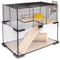 Glazen knaagdierterrarium Vetro Plusnature voor hamsters en kleine knaagdieren