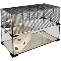 Glazen knaagdierterrarium Vetro Plusnature voor hamsters en kleine knaagdieren