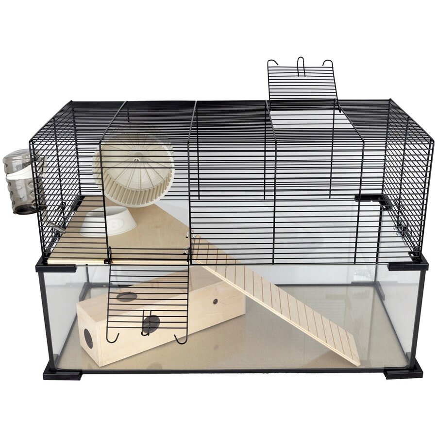 Glazen knaagdierterrarium Vetro Plusnature voor hamsters en kleine knaagdieren