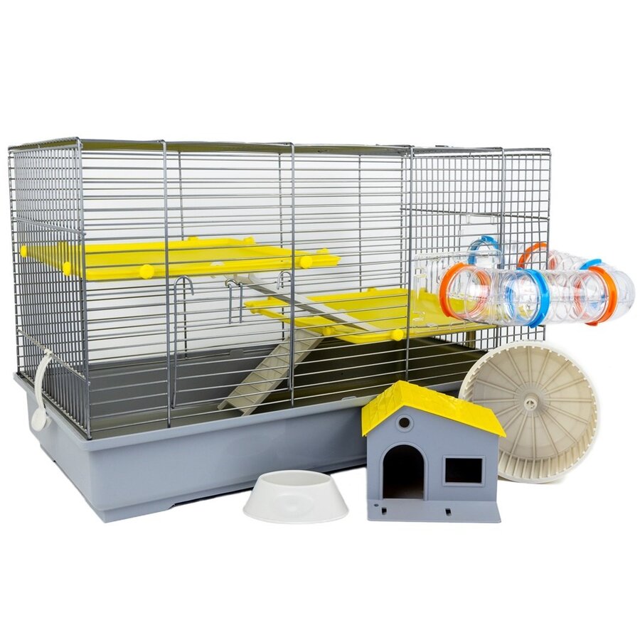 Knaagdierkooi Astro 3 Fun 65x40x35 cm met tunnels en plateaus